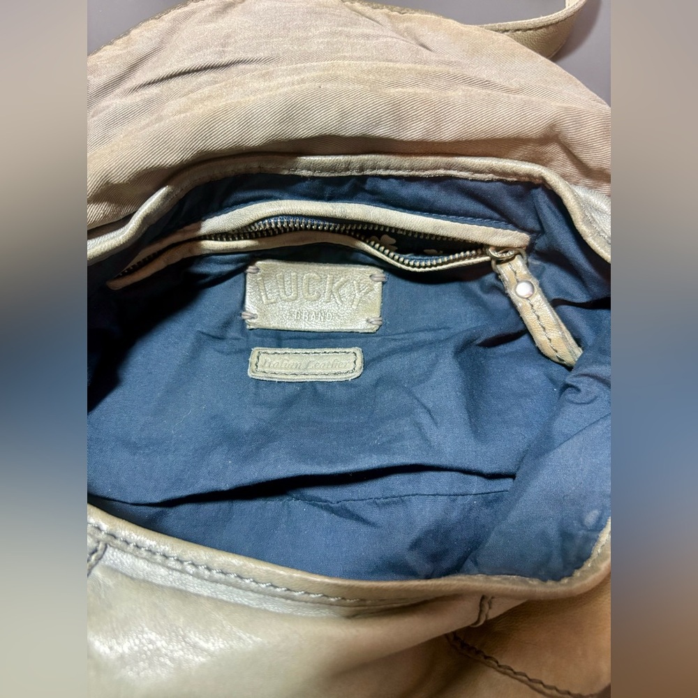 LUCKY BRAND Green Leather Crossbody Bag - Picture 6 of 7